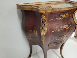 Rare French Louis XV Style Hand Painted Miniature Bombe Commode | Antique & Vintage | Moonee Ponds Antiques | Australia Wide Delivery