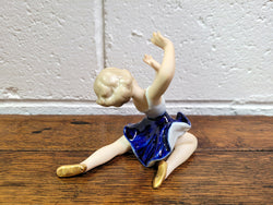 Vintage Wallendorf Cobalt Blue Dancing Girl | Antique & Vintage | Moonee Ponds Antiques | Australia Wide Delivery