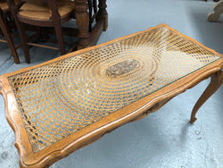 Louis XV Style Oak Cane Coffee Table | Antique & Vintage | Moonee Ponds Antiques | Australia Wide Delivery