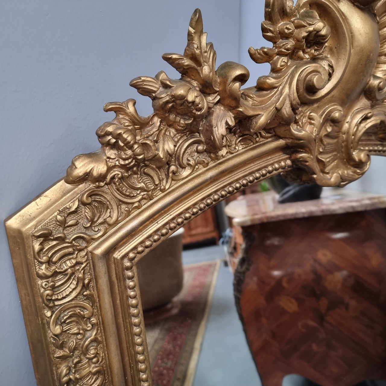 Late 19th Century French Louis XV Style Gilt Wall Mirror | Antique & Vintage | Moonee Ponds Antiques | Australia Wide