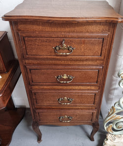 Elegant French Oak Louis XV Style Four Drawer Chest of Drawers | Antique & Vintage | Moonee Ponds Antiques | Australia Wide Delivery