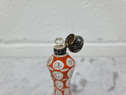 Rare Antique 19th Century French Silver Top & Double Overlay Glass Scent Bottle | Antique & Vintage | Moonee Ponds Antiques | Australia Wide Delivery