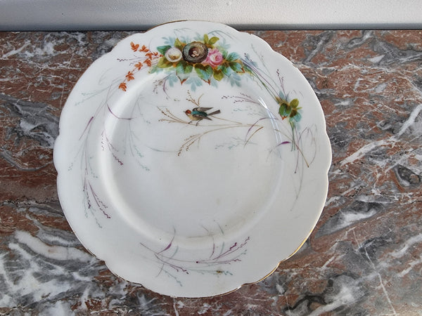 Set of six hand-painted 19th Century Paris porcelain plates. In good condition please view photos as they help form part of the description. Price is for the set of six.