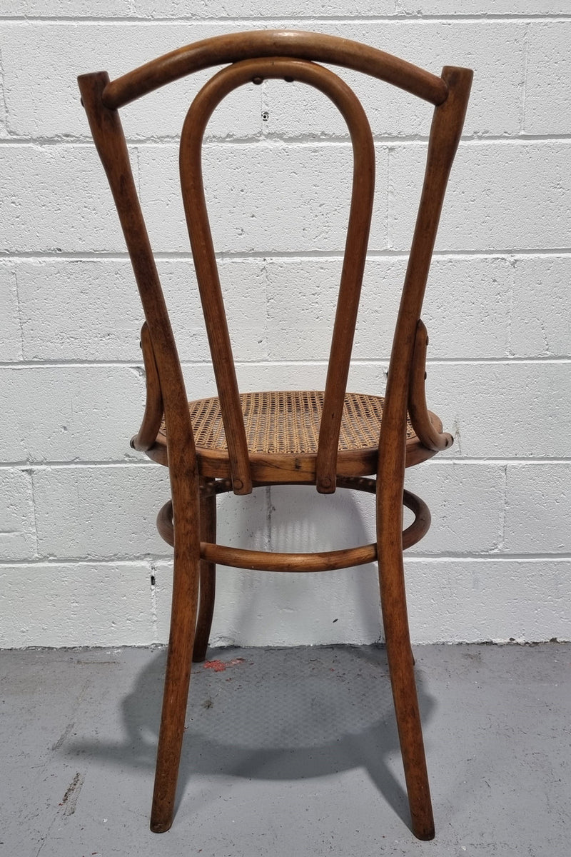 Bentwood chair with cane inset seat clean and is in good condition.