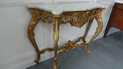 Louis XV Style French Beautifully Carved Gilt Console Table | Antique & Vintage | Moonee Ponds Antiques | Australia Wide Delivery