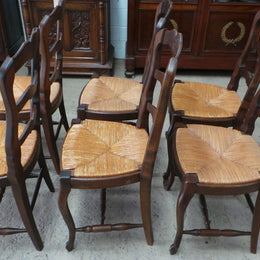 Set Of Six French Ladder Back Chairs-1