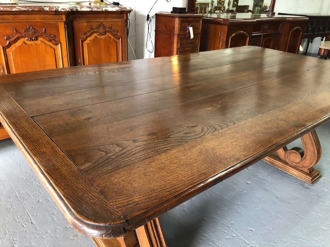 A Very Wide French Spanish Style Dining Table | Antique & Vintage | Moonee Ponds Antiques | Australia Wide Delivery