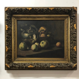 Absolutely beautiful framed oil still life on canvas, signed and in good original condition.
