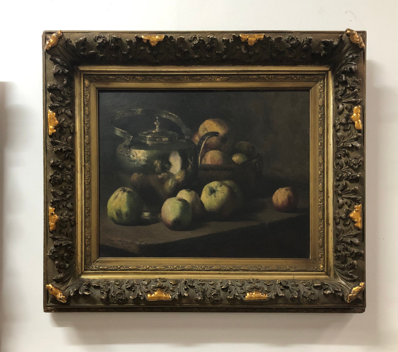 Beautiful Framed French Floral Oil On Canvas