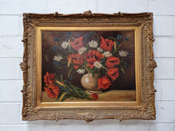 Beautiful Framed French Oil Painting | Antique & Vintage | Moonee Ponds Antiques | Australia Wide Delivery