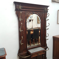 French Henry II Walnut Hall Stand | Antique & Vintage | Moonee Ponds Antiques | Australia Wide Delivery