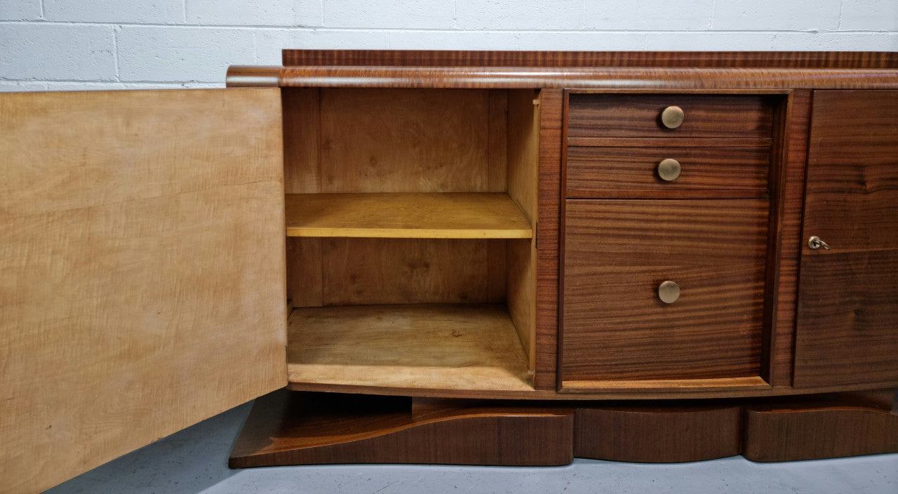 Impressive French Art Deco Mahogany Sideboard | Antique & Vintage | Moonee Ponds Antiques | Australia Wide Delivery