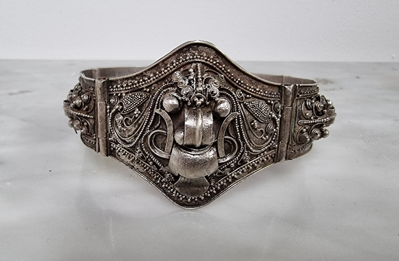 Antique Chinese Foo Dog Silver Bracelete | Antique & Vintage | Moonee Ponds Antiques | Australia Wide Delivery