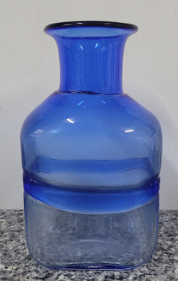 "Bertil Vallien" Kosta Boda Blue Vase | Antique & Vintage | Moonee Ponds Antiques | Australia Wide Delivery