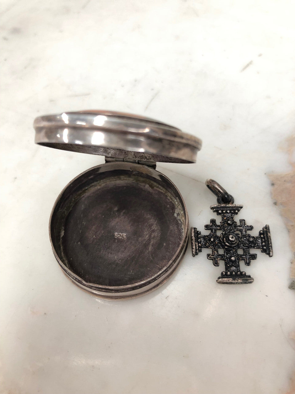 Antique Hand painted Rosary Box | Antique & Vintage | Moonee Ponds Antiques | Australia Wide Delivery