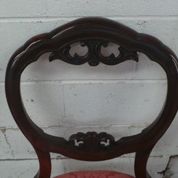 Set Of Six Victorian Mahogany Dining Chairs