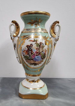 Two handled Limoge Style Small Vase | Antique & Vintage | Moonee Ponds Antiques | Australia Wide Delivery