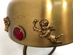 Fabulous & Decorative French Gilt Metal & Jewelled Table-Desk Lamp | Antique & Vintage | Moonee Ponds Antiques | Australia Wide Delivery