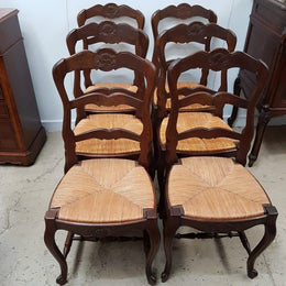 Set Of Six French Ladder Back Chairs-1