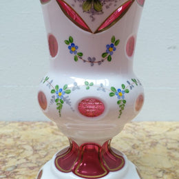 Bohemian Overlay Glass Vase