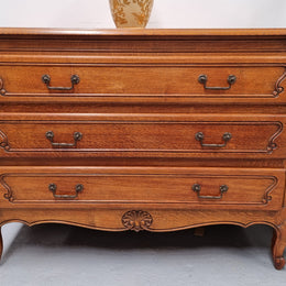 Vintage French Louis XV Style Three Drawer Chest