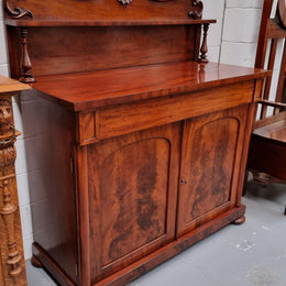 Beautiful Antique Rosewood Chiffonier with a cupboard, two doors and a drawer for all your storage needs . In good original detailed condition.