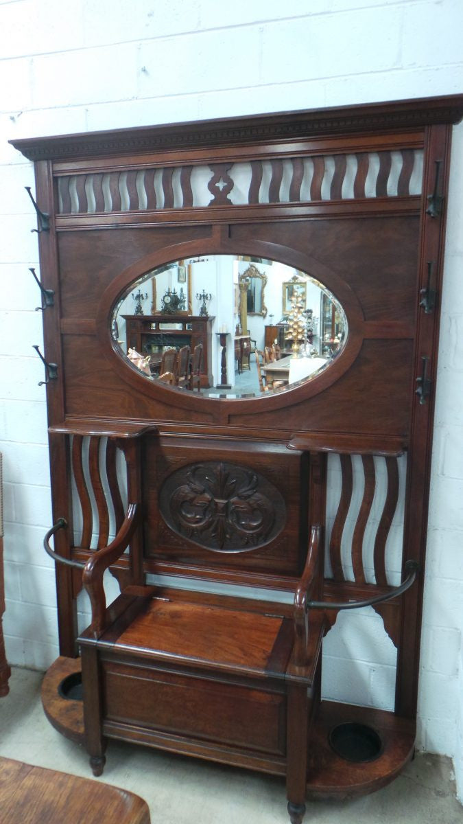 Australian Arts and Crafts Blackwood Hall Stand | Antique & Vintage | Moonee Ponds Antiques | Australia Wide Delivery