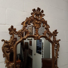 Italian Gilt Cushion Mirror