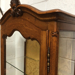 French Oak Louis XV Style Vitrine