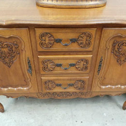 Beautiful Carved French Oak Sideboard