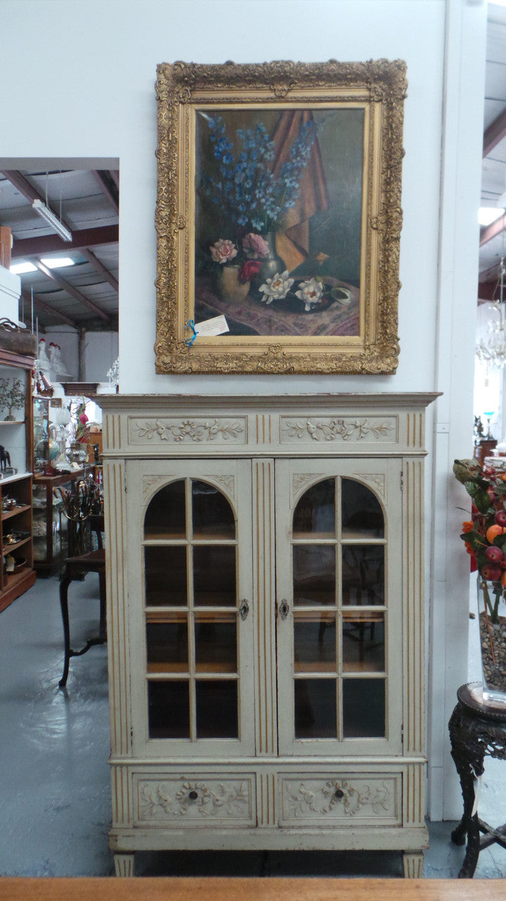 French Painted Bookcase | Antique & Vintage | Moonee Ponds Antiques | Australia Wide Delivery
