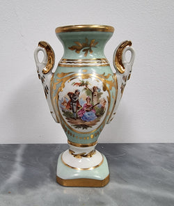Two handled Limoge Style Small Vase | Antique & Vintage | Moonee Ponds Antiques | Australia Wide Delivery
