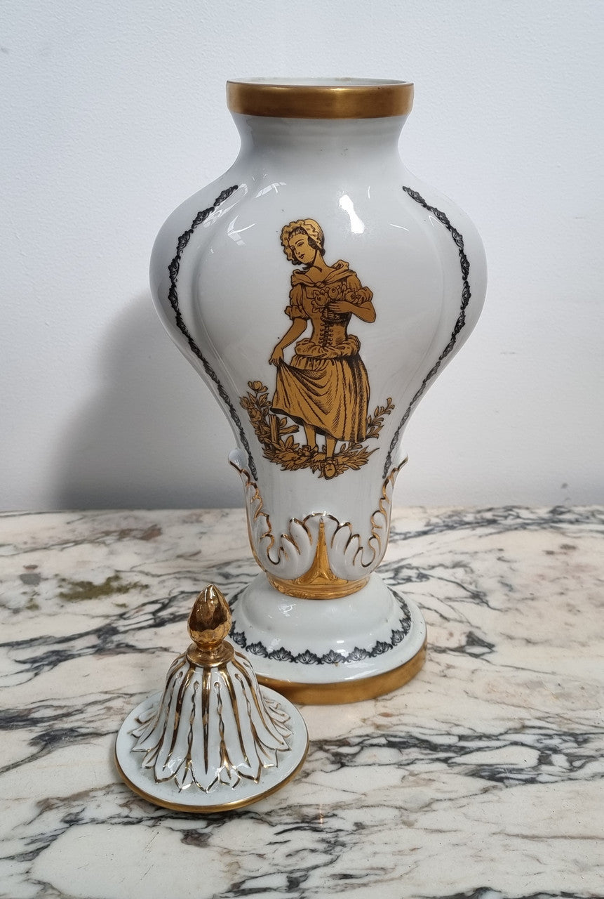 French 19th Century Limoges Style Vases With Lid | Antique & Vintage | Moonee Ponds Antiques | Australia Wide Delivery
