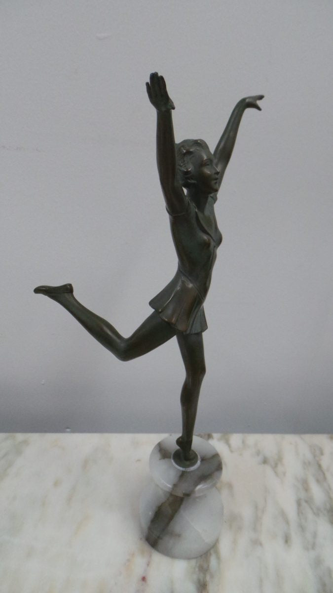 French Art Deco Dancer Statue | Antique & Vintage | Moonee Ponds Antiques | Australia Wide Delivery