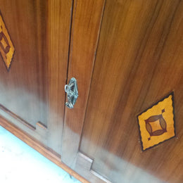 Australian Black Wood Art Deco Cabinet With Internal Storage