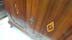 Australian Black Wood Art Deco Cabinet With Internal Storage | Antique & Vintage | Moonee Ponds Antiques | Australia Wide Delivery
