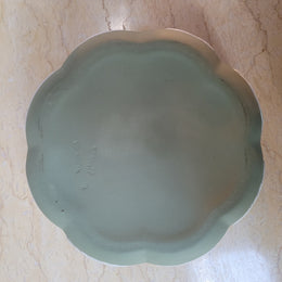 For Sale At Moonee Ponds Antiques Vintage classical design green jasper “Wedgwood” large round lidded trinket box. In good condition please view photos as they help form part of the description.