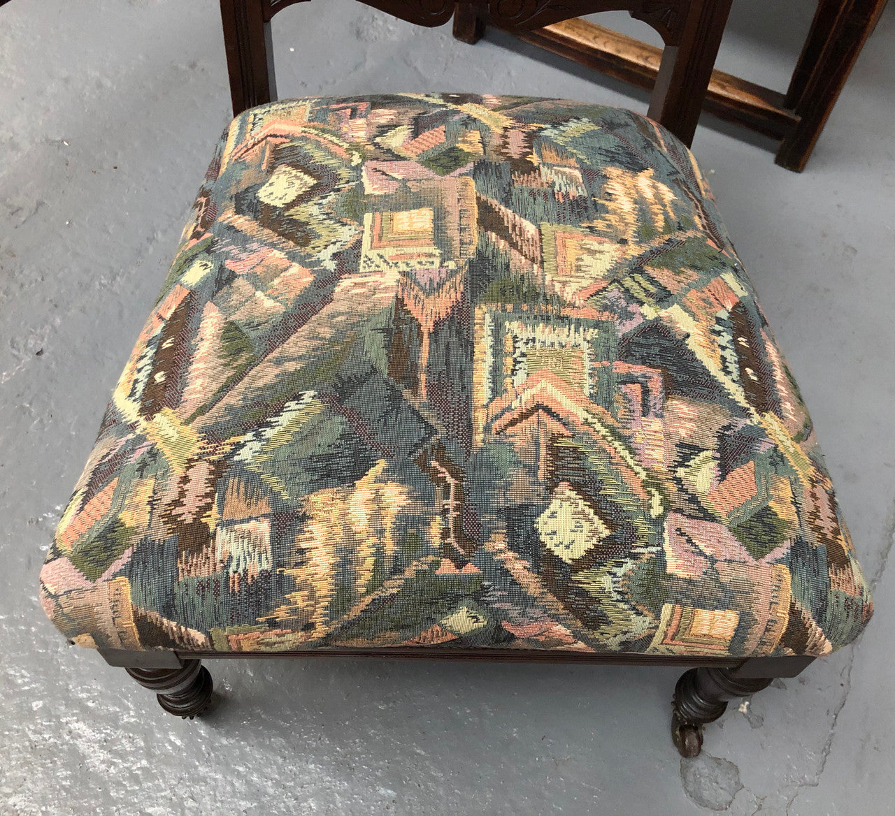 An Upholstered Edwardian Bedroom Chair | Antique & Vintage | Moonee Ponds Antiques | Australia Wide Delivery