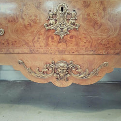 A Large French Louis XV Style Burr Walnut Commode | Antique & Vintage | Moonee Ponds Antiques | Australia Wide Delivery