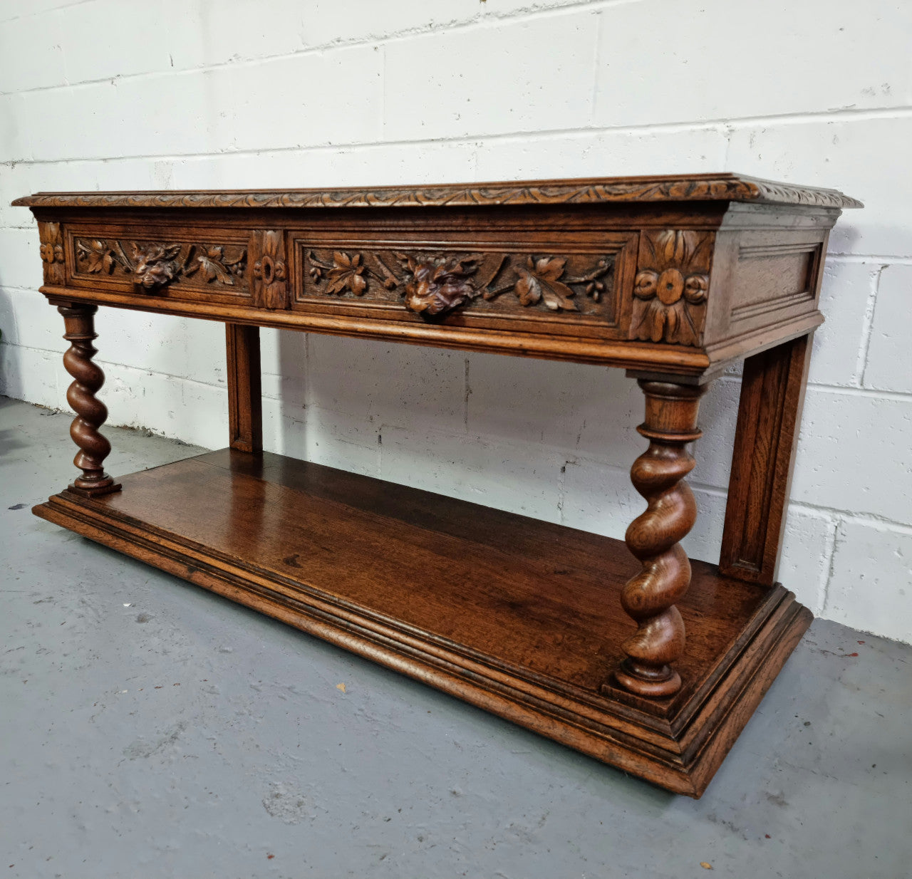 Antique French Oak Henry II Style Two Drawer Cabinet | Antique & Vintage | Moonee Ponds Antiques | Australia Wide Delivery