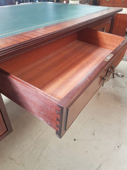 French Mahogany Partners Desk | Antique & Vintage | Moonee Ponds Antiques | Australia Wide Delivery