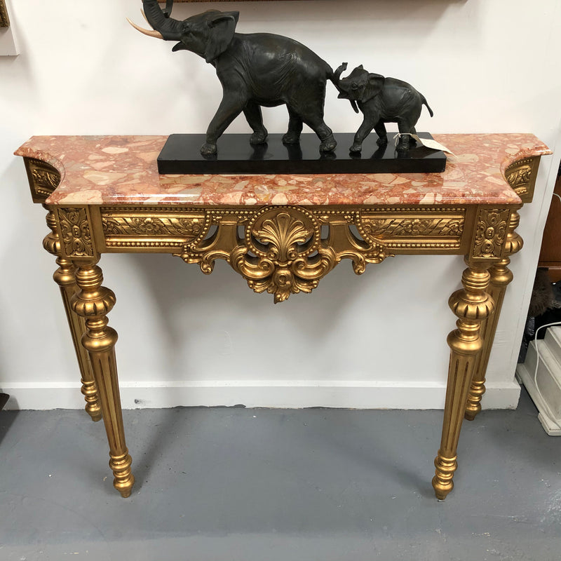 Stunning French gilt Console table