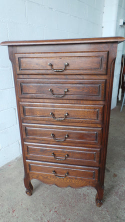 Fabulous French Oak Set Of Six Drawers | Antique & Vintage | Moonee Ponds Antiques | Australia Wide Delivery