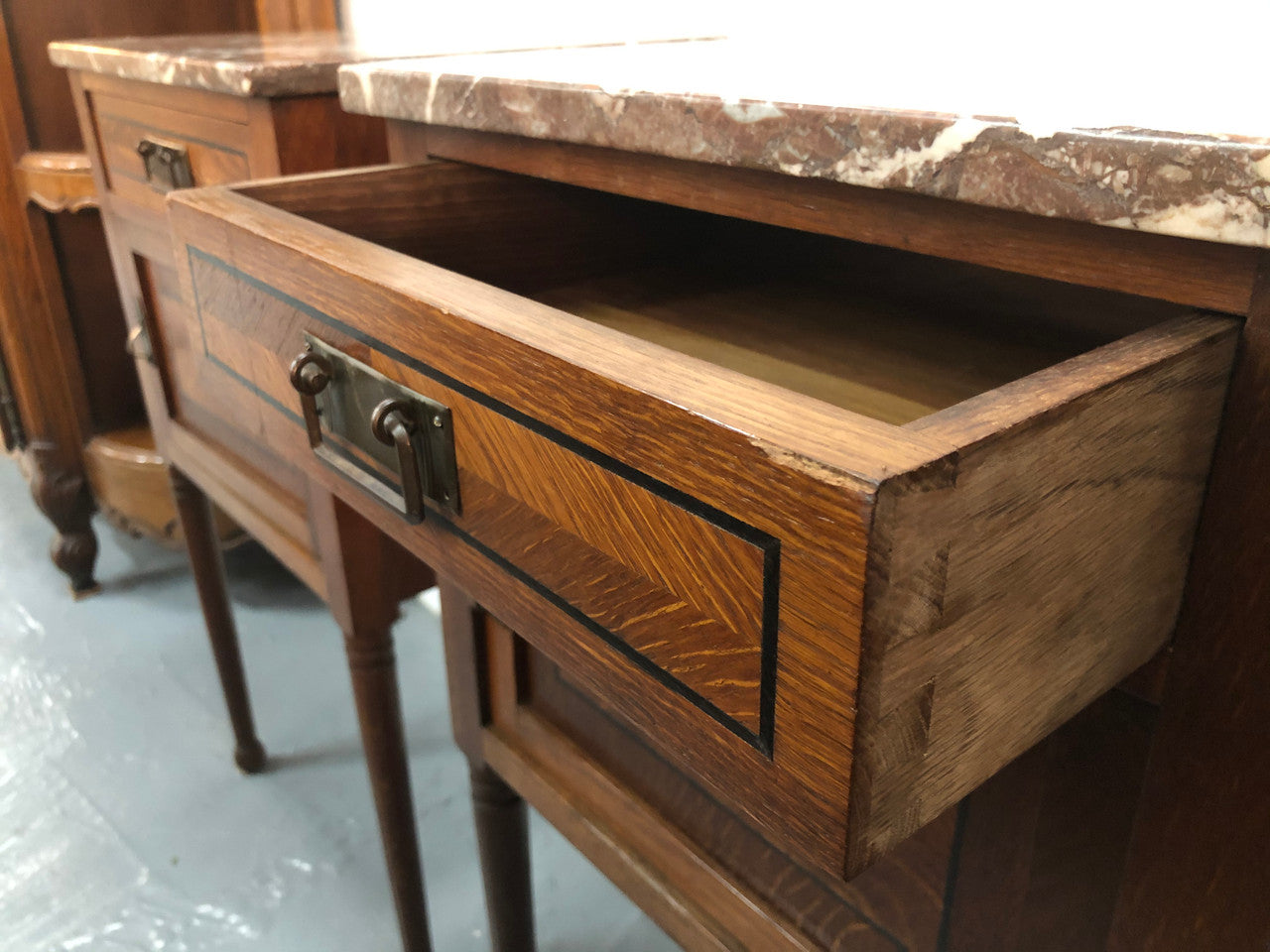 Pair of French Art deco Bedsides | Antique & Vintage | Moonee Ponds Antiques | Australia Wide Delivery