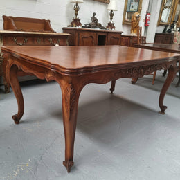 Louis XV Style Parquetry Top Extension Table