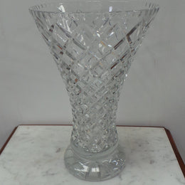 A Large Heavy Vintage Crystal Vase