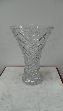 A Large Heavy Vintage Crystal Vase | Antique & Vintage | Moonee Ponds Antiques | Australia Wide Delivery