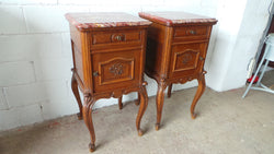 Fabulous Pair Of French Oak Bedside Cabinets | Antique & Vintage | Moonee Ponds Antiques | Australia Wide Delivery