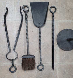 Vintage Art & Crafts Hand Wrought Fire Set | Antique & Vintage | Moonee Ponds Antiques | Australia Wide Delivery