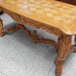 French Parquetry Top Coffee Table